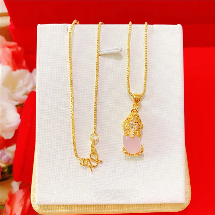 Gold-plated Pixiu Pendant Necklace Lucky