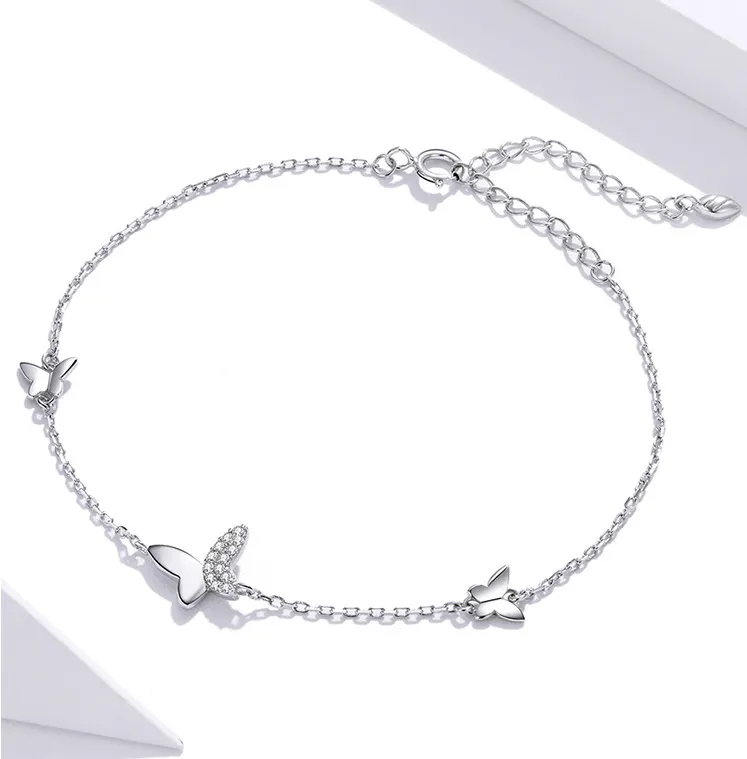 European And American Smart Butterfly Platinum Plated Bracelet