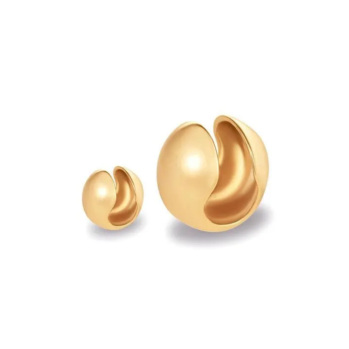 European And American Retro Spherical Ear Clips