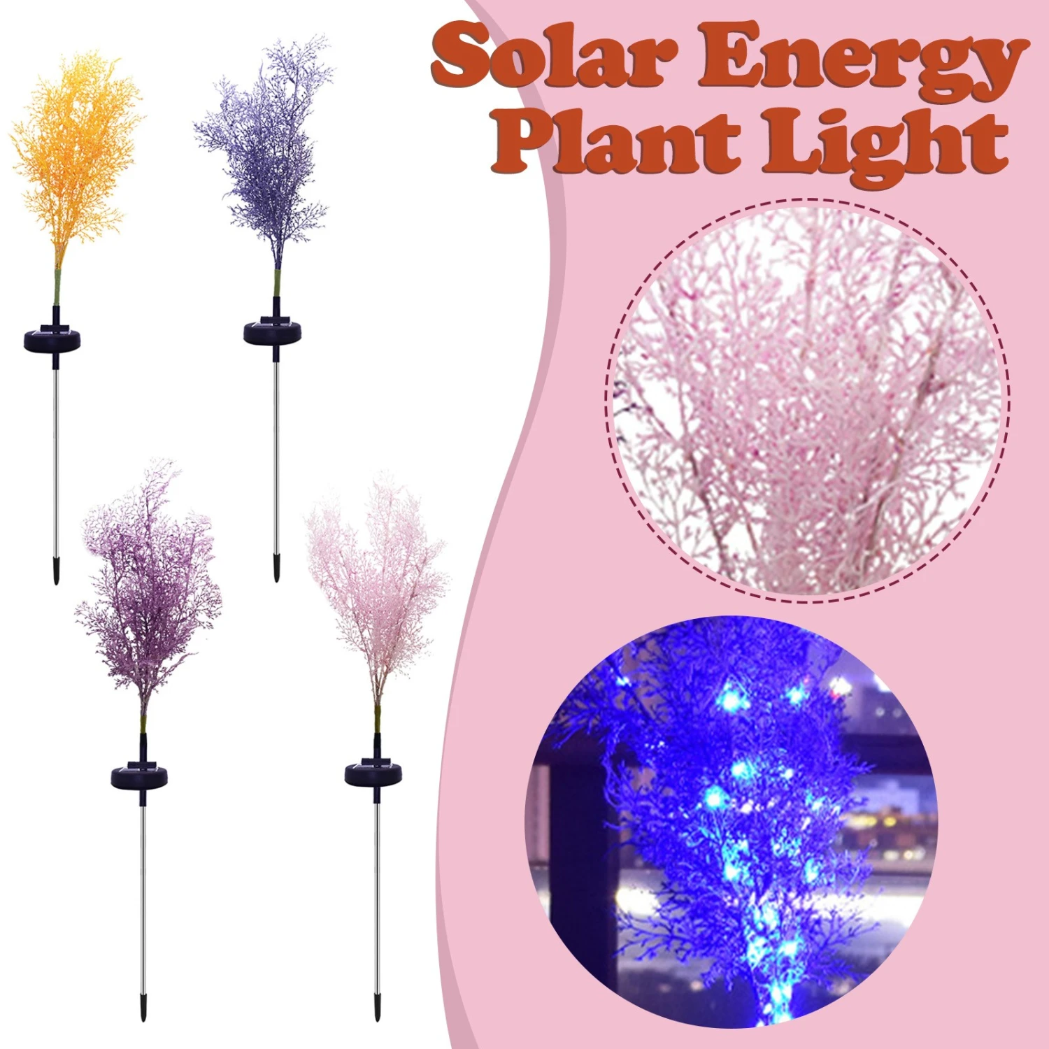 Solar Light Led Lavender Lawn Light Outdoor Waterproof Garden Courtyard Park Path Corridor Lawn Decorative Lighting