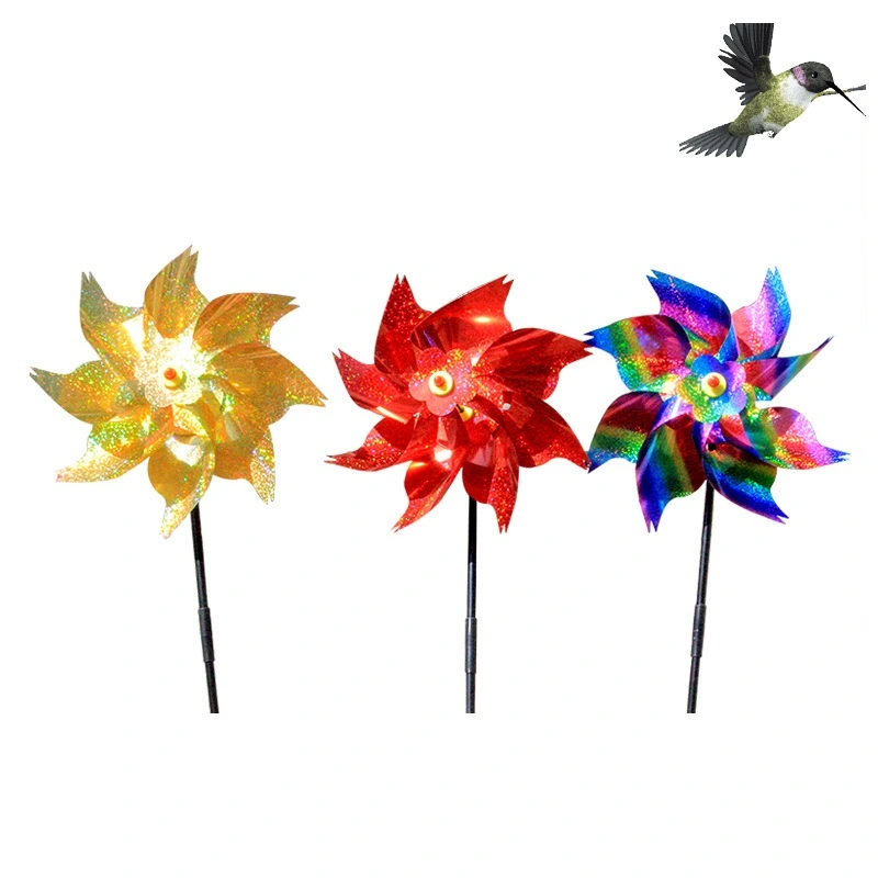 Bird Repeller Pinwheels Reflective Sparkly Bird Deterrent Protect Plant Windmill Decoration Garden Flower Lawn Garden