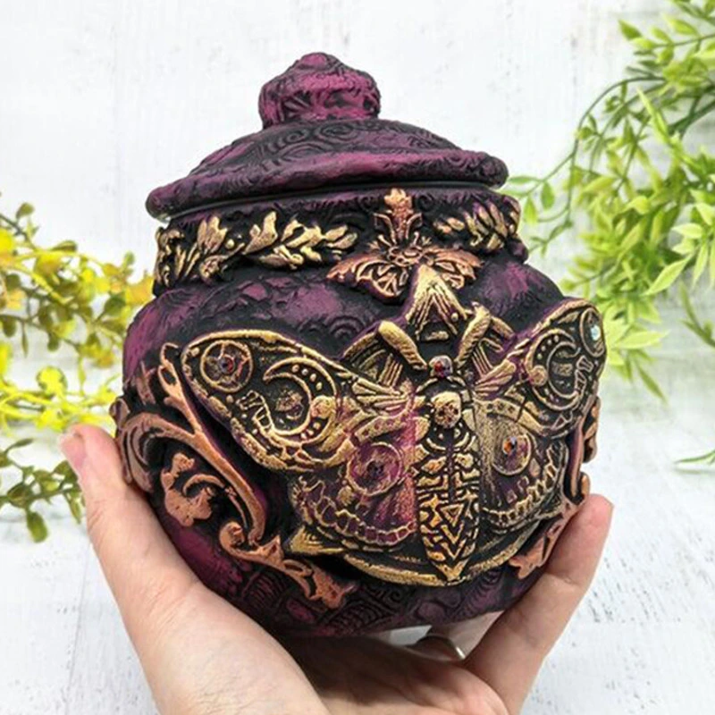 Retro Vase Decorative Bottle Vintage Wizard Pill Bottle Decorative Ornaments Resin Ornaments Home Decoration