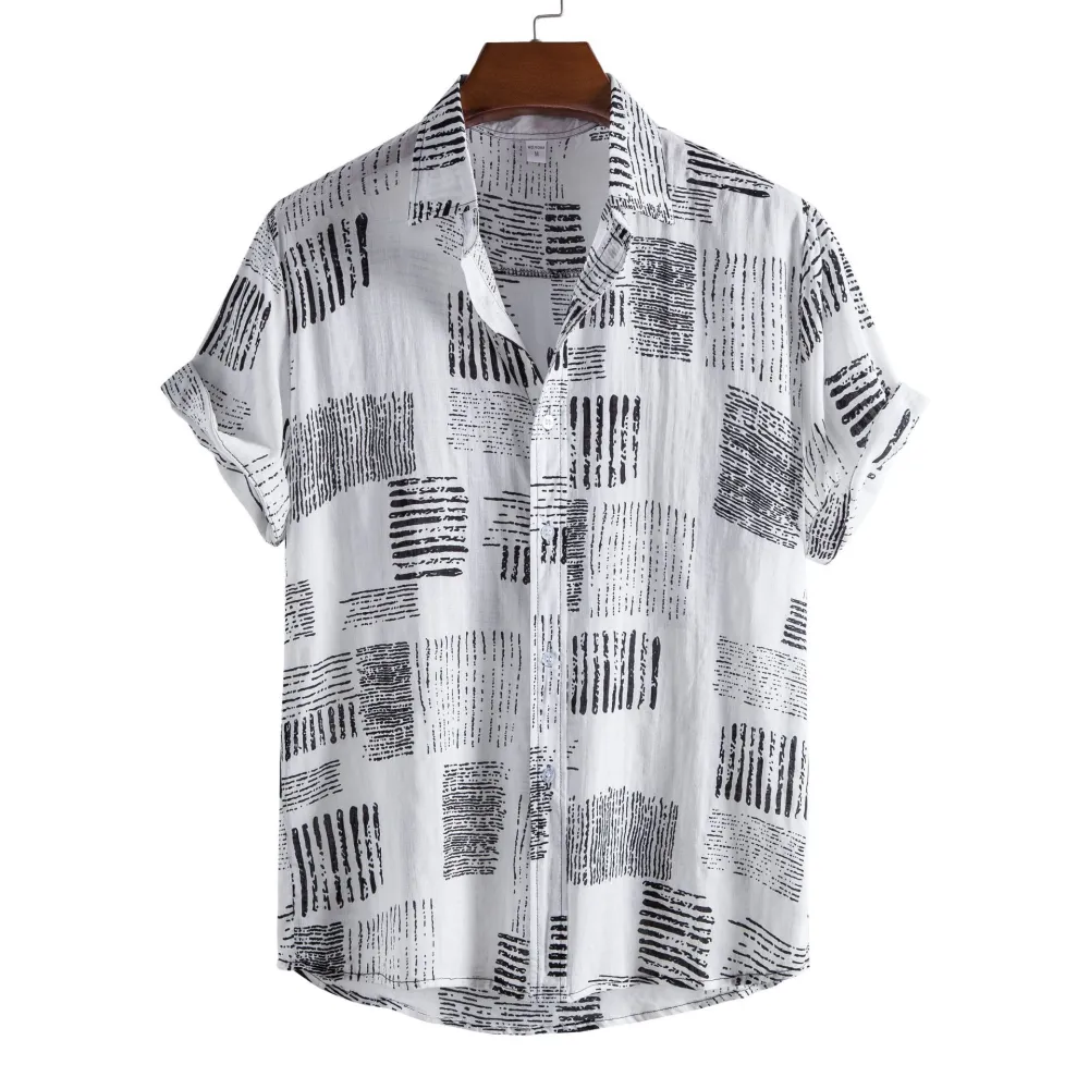 Fashion Men's Floral Short Sleeve Shirt