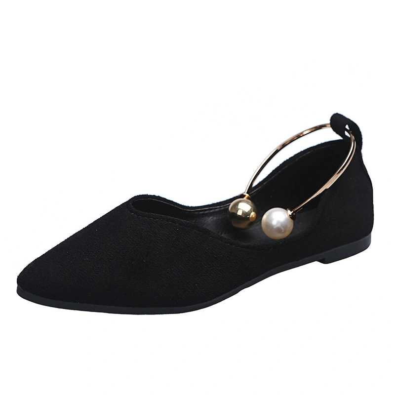 Pointed Flat Heel Shallow Mouth Lazy Shoes Women