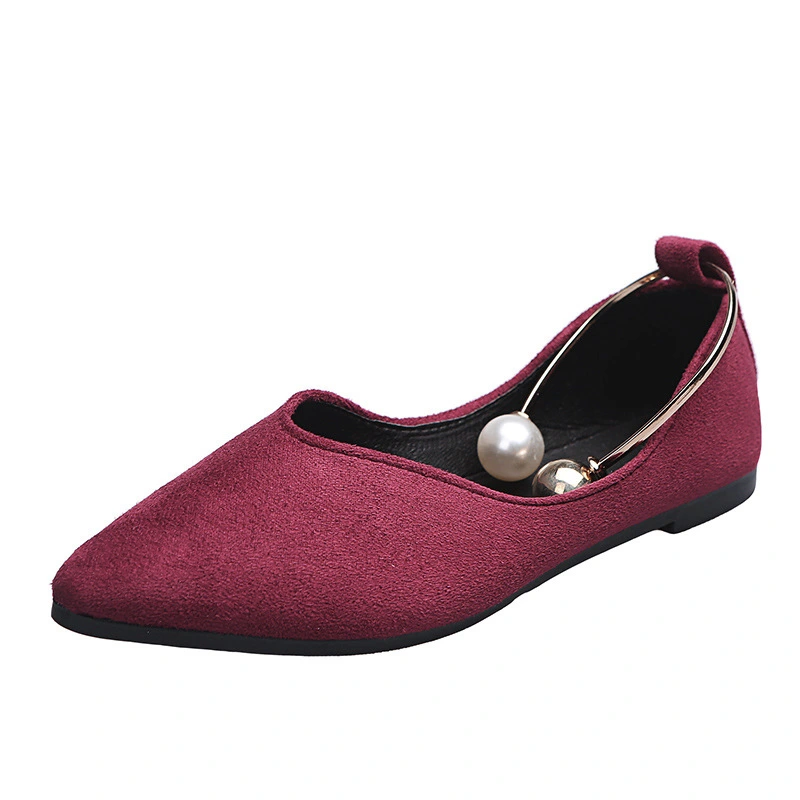 Pointed Flat Heel Shallow Mouth Lazy Shoes Women
