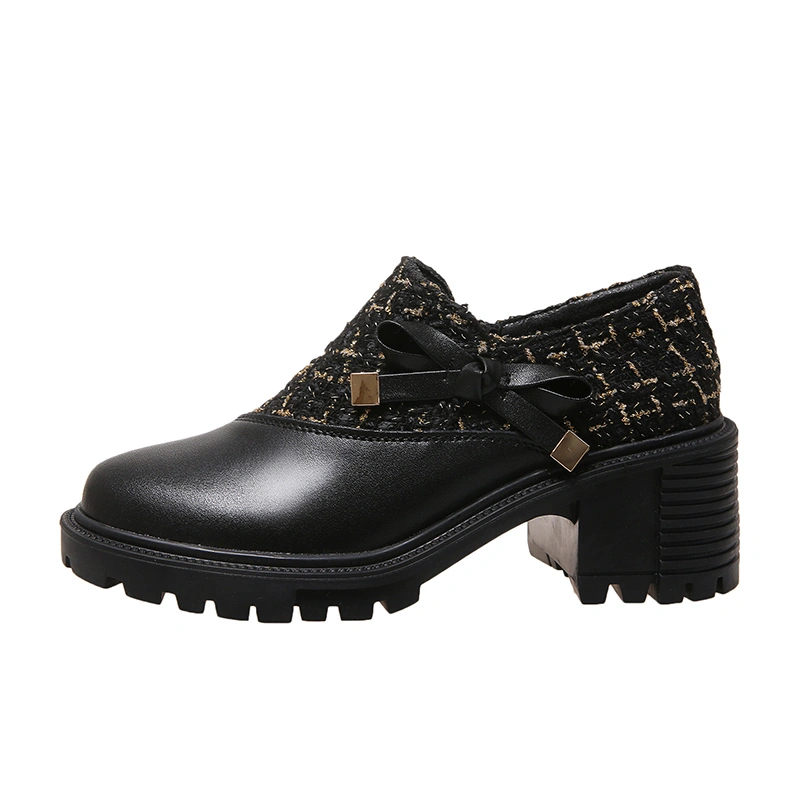 New Thick Heel Women Shoes Spring High Heels
