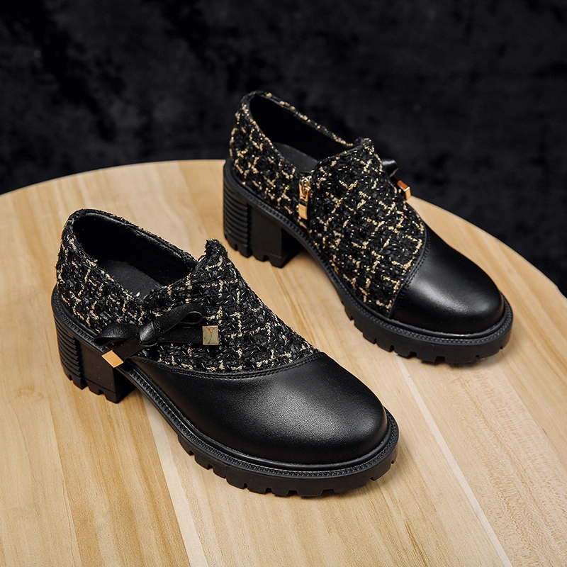 New Thick Heel Women Shoes Spring High Heels