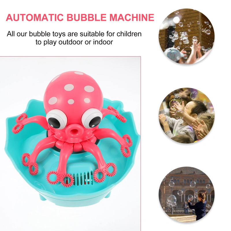 Electric Children'S Cartoon Octopus Bubble Machine Toy