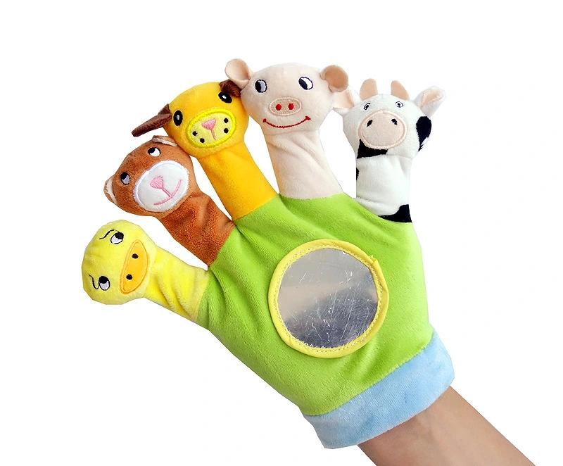 Baby Animal Hand Puppet Plush Toy Gloves