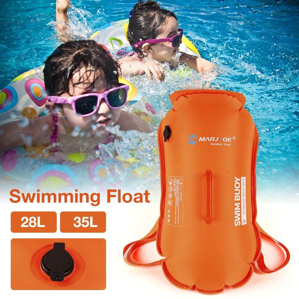 Double Airbag Swimming Buoy Floating Mark Detachable Shoulder Waterproof Backpack