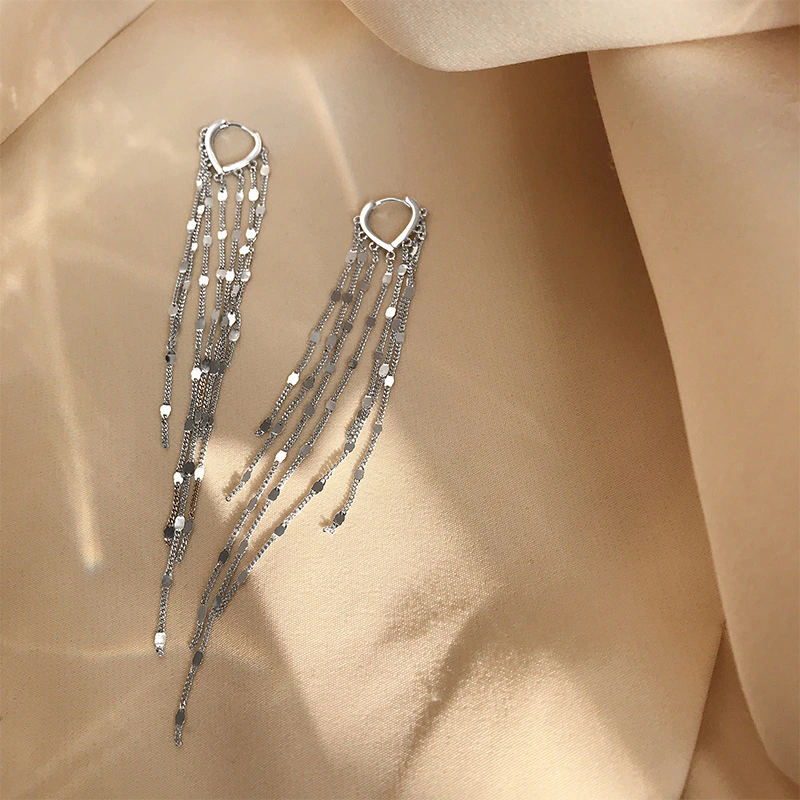 Trendy Temperament Love Ear Buckle Net Celebrity Fashion Earrings