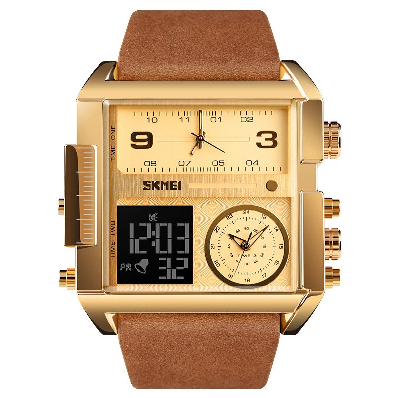 Square Large Dial Watch Men'S Business