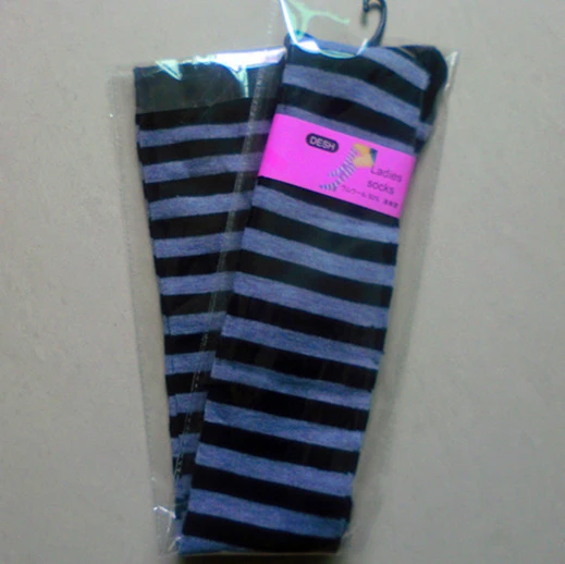 Pure Cotton Over-The-Knee Long Socks, Colorful Striped Base Socks, Pure Campus Style, High-Top Long Socks