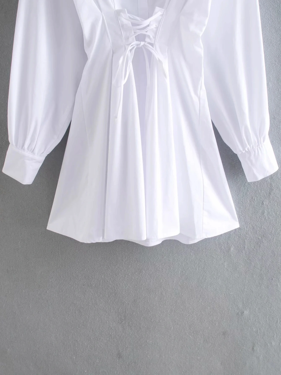 French Retro Women's Slim Shirt Dress