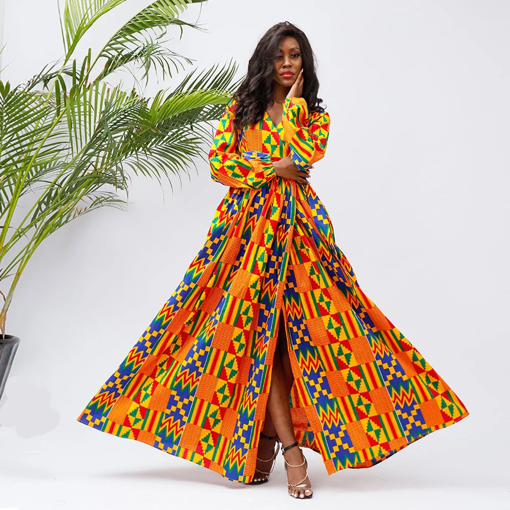 African Dress Batik Dress AliExpress Zinc Fashion Print Dress