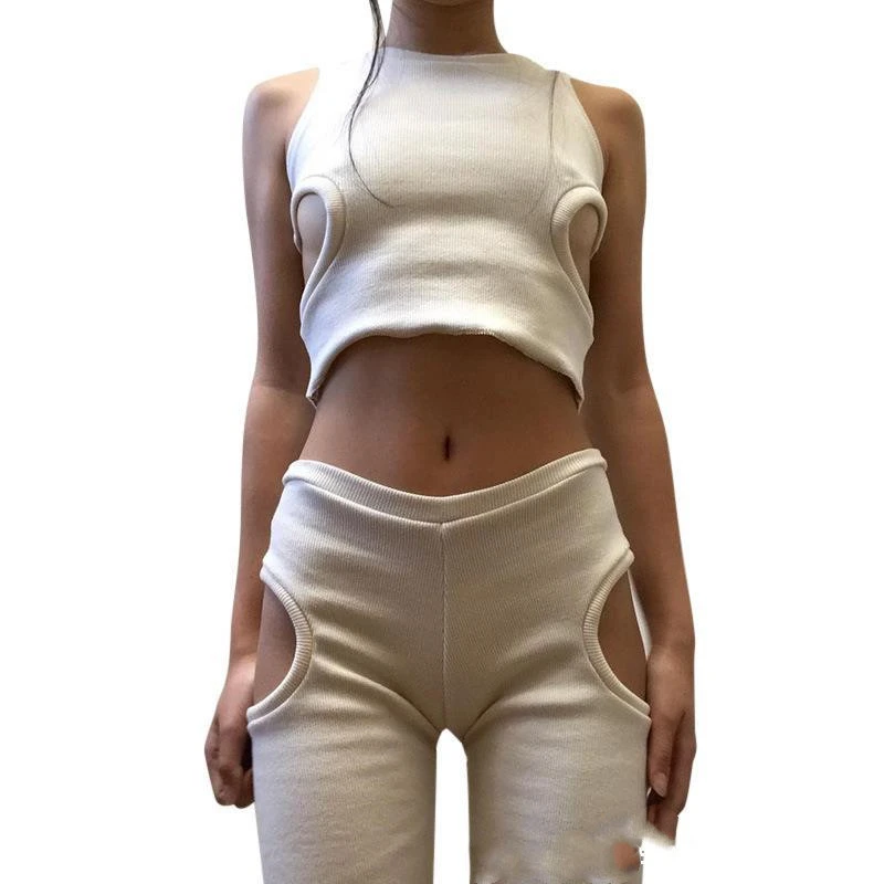 Spring And Summer Sexy Vest Jacket Shorts Suit