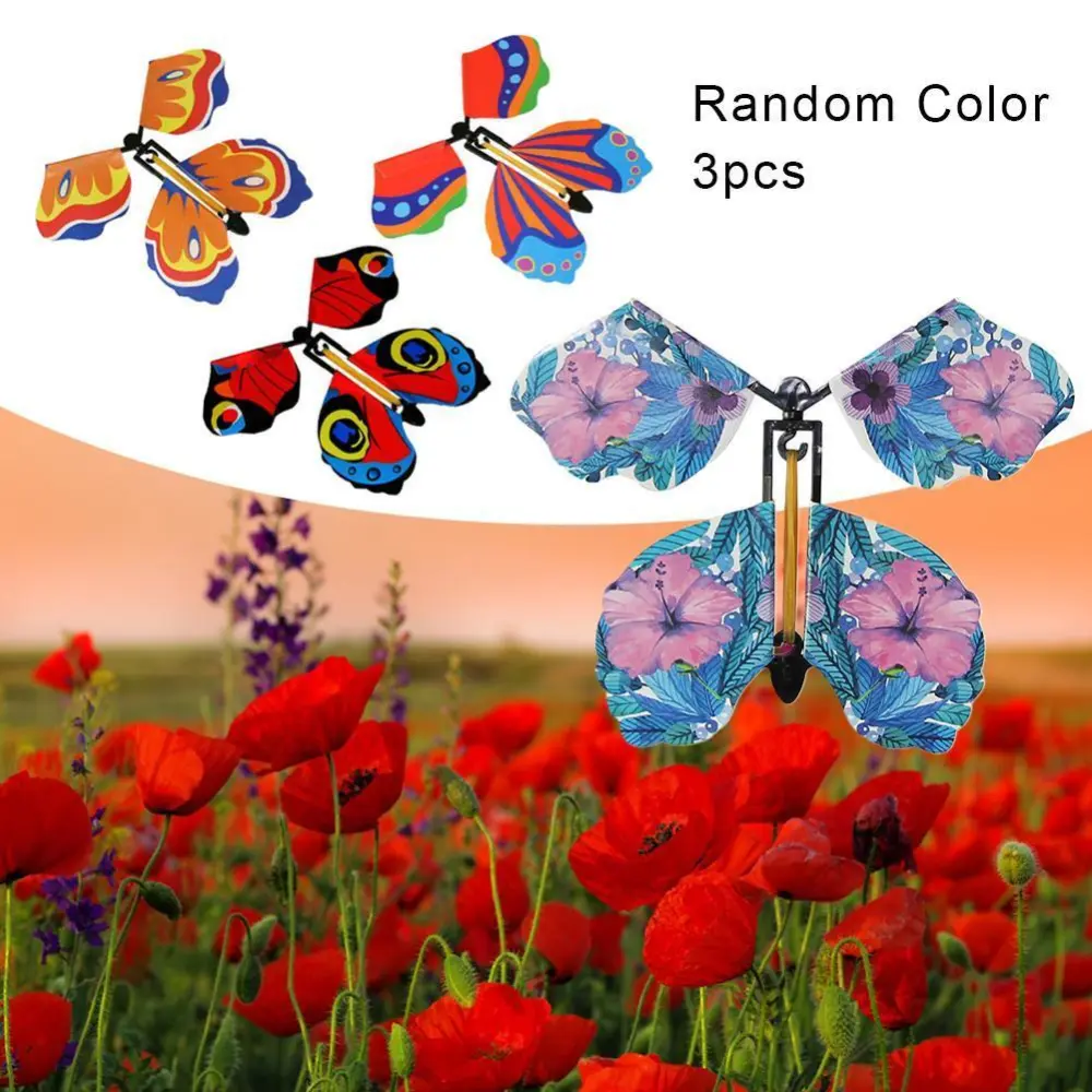 New Plastic Frame Flying Butterfly Magic Butterfly