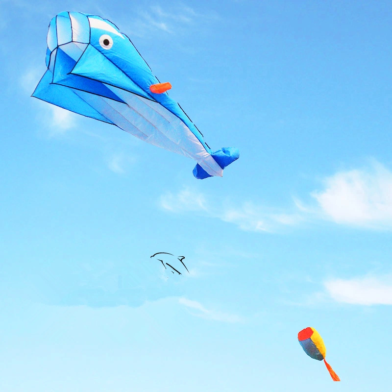 Dolphin Kites  Multicolor With Tail Kites