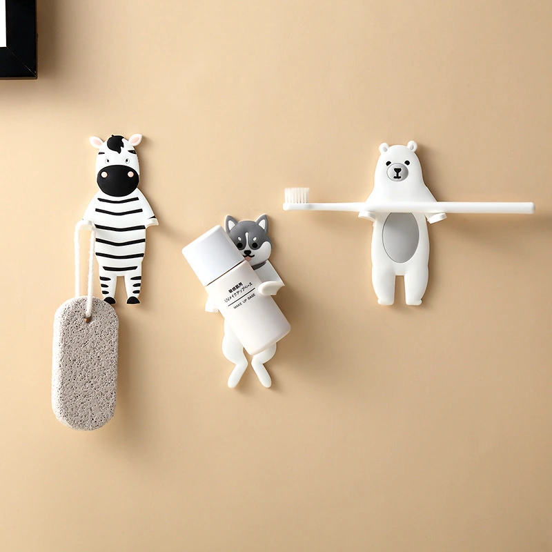 Animal Hook Bendable Reusable Strong Self Adhesive Door Wall Hangers Hooks