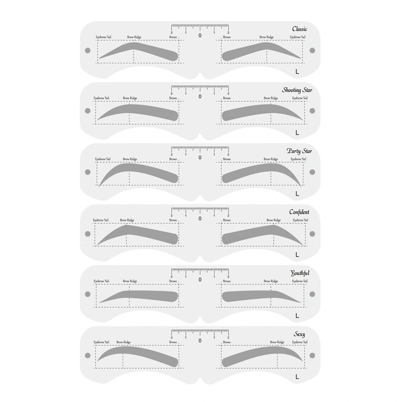 Reusable Eyebrow Mold With Elastic Band Multifunctional DIY Eyebrow Makeup Tool Suitable For Beginner