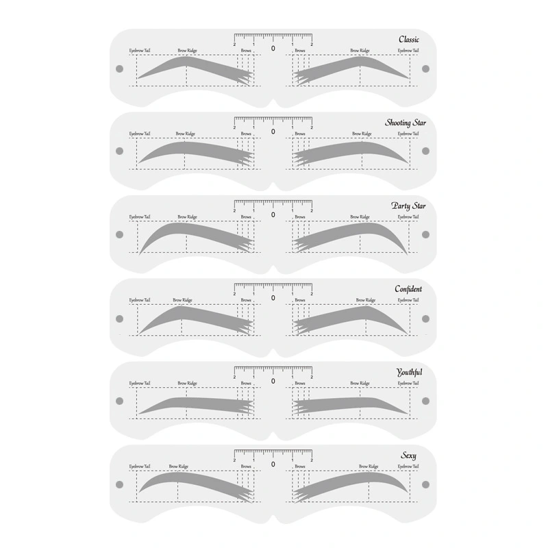 Reusable Eyebrow Mold With Elastic Band Multifunctional DIY Eyebrow Makeup Tool Suitable For Beginner