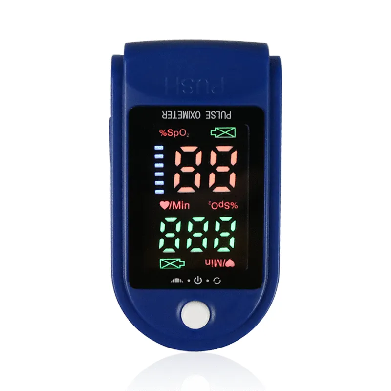 Professional 4-color OLED Display Digital Pulse Oximeter Saturation Monitors