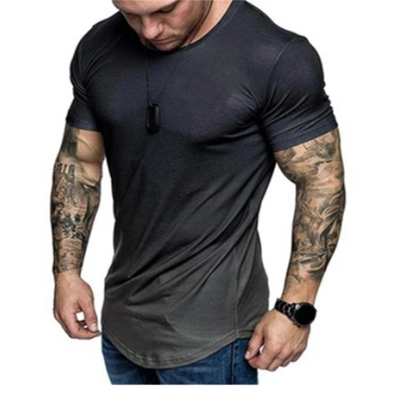 Personalized 3D Digital Printing Round Neck Casual Summer Men's Sports Short-sleeved T-shirt