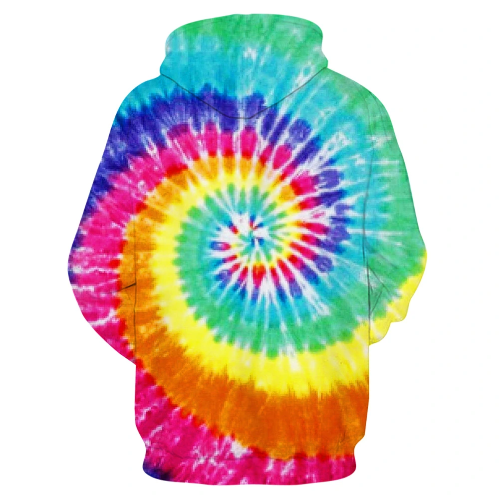 Tie-dye Elements 3d Digital Printing Round Neck Sweater
