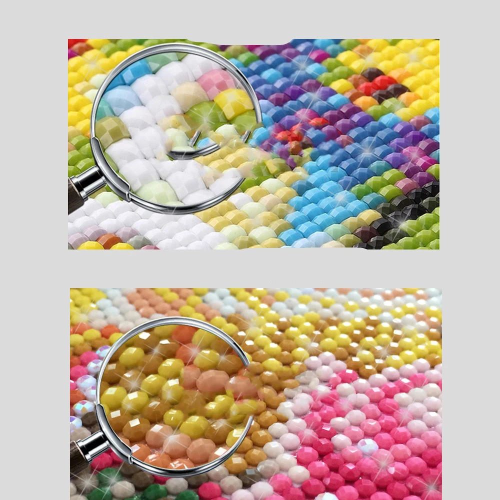 Diamond Painting Flower Feather 3D Diamond Embroidery CrossStitch Home Decoration