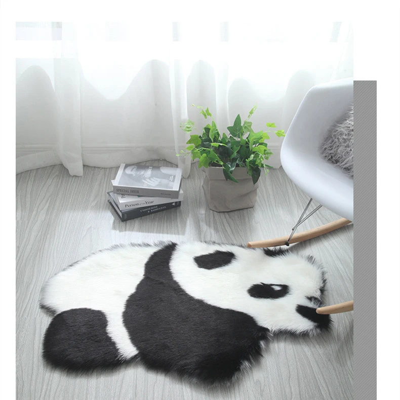 Non-slip Soft Silk Indoor Rug Living Room Bedroom Animal Panda Koala Bear