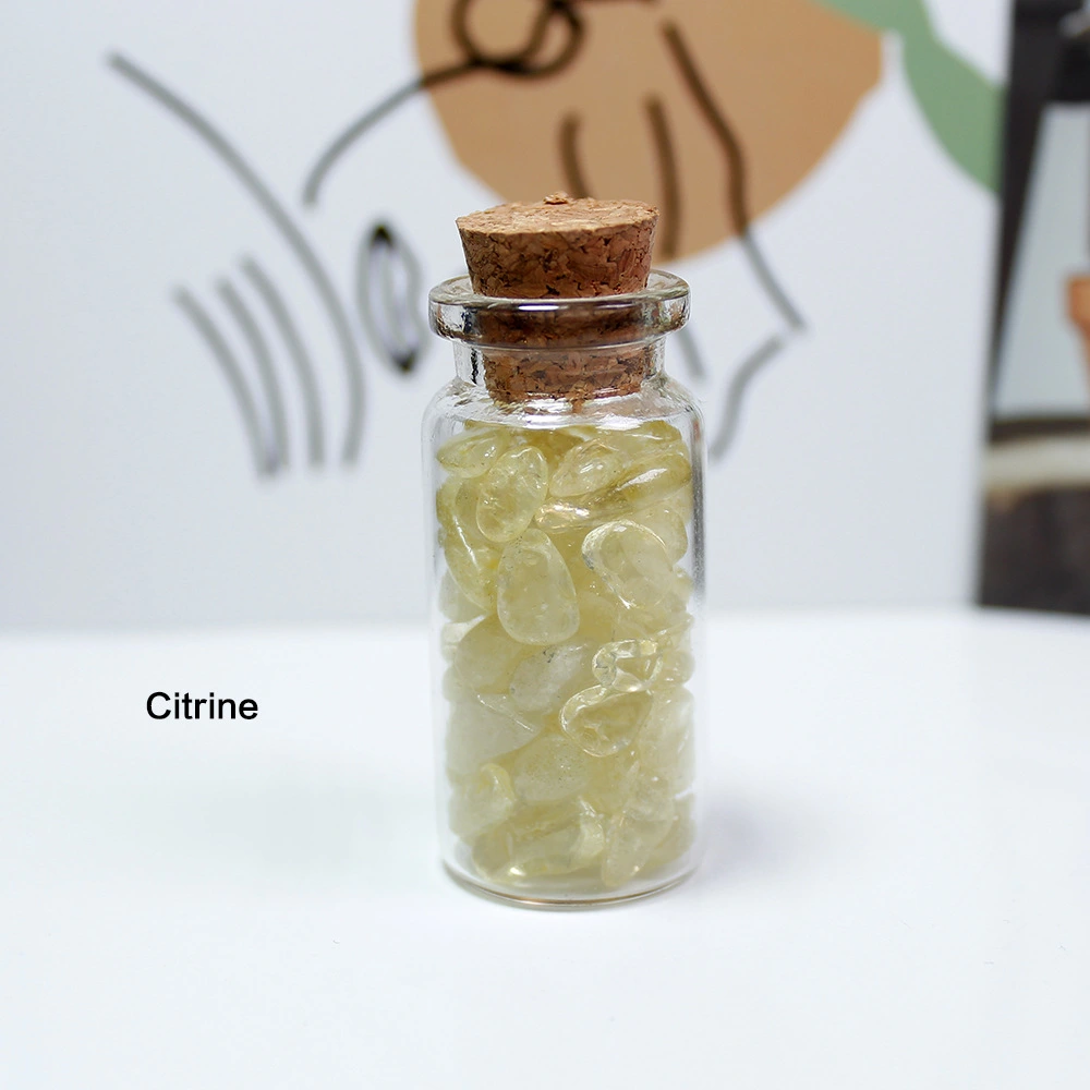 Amethyst Gravel Landscape Wishing Drifting Cork Bottle