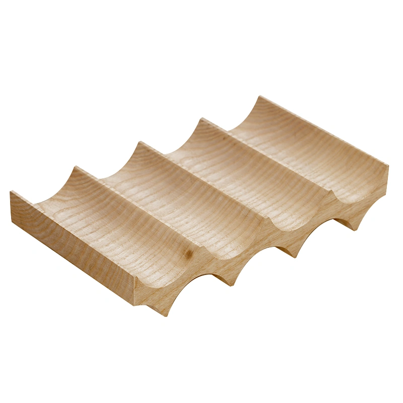 Nordic Minimalist Wave Solid Wood Jewelry Tray Model House Decoration