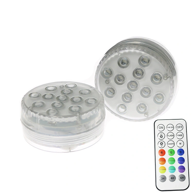 16 Couleurs Submersible 13 Lumiere Led Avec Ventouse Pour Bassin Exterieur Fontaine Vase Jardin Piscine Sous-marine Lampe De Nuit