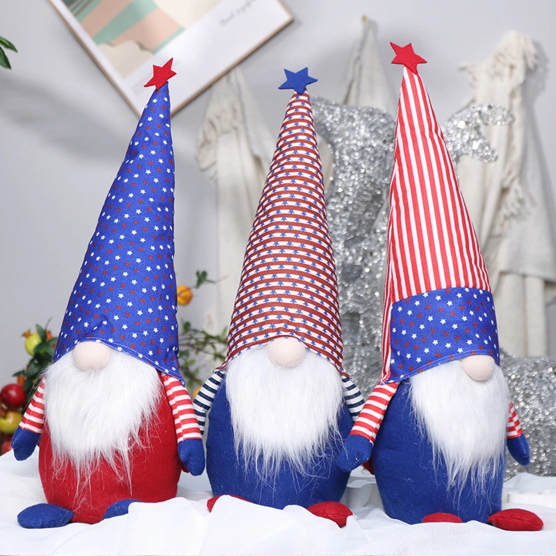 American Independence Day Large Flag Faceless Old Man Doll Decoration Decoration