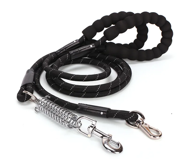 Eva Dog Nylon Reflective Spring Explosion-Proof Traction Belt Round Rope