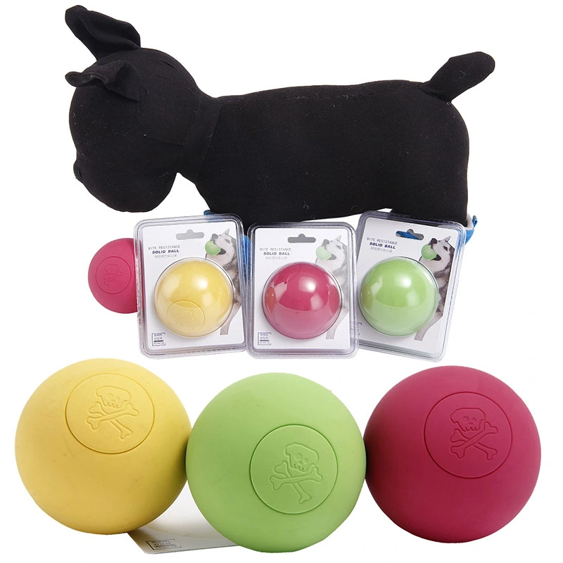 Rubber Pet Solid Bouncy Ball Dog Toy