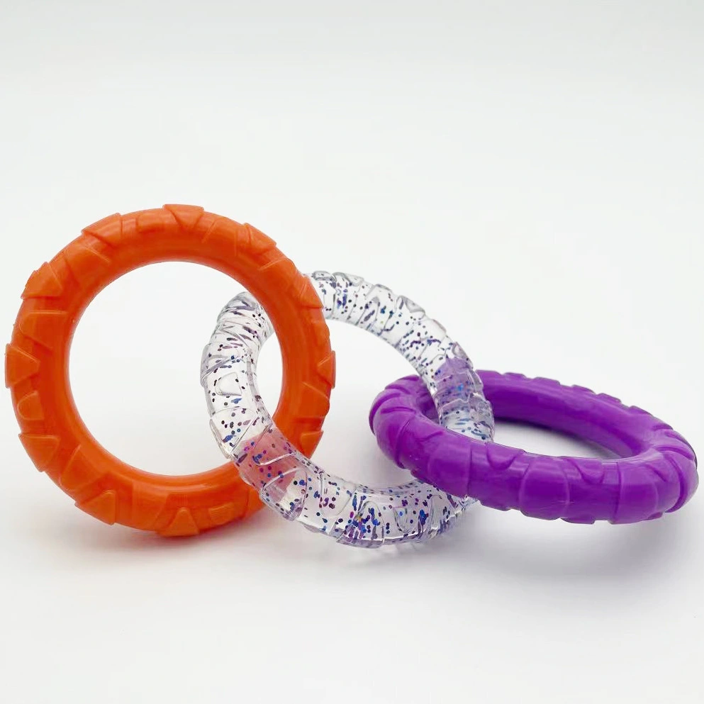 Pet Bite Resistant Toy TPR Interactive Ring