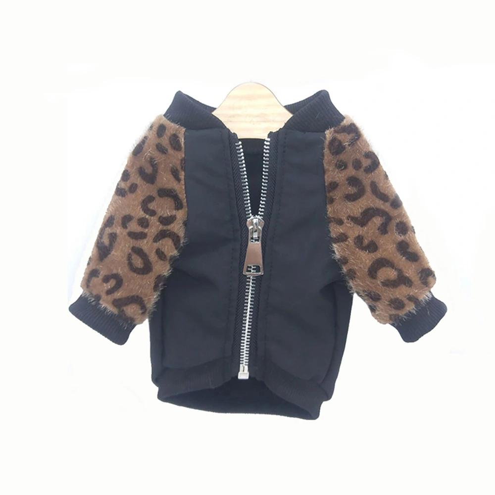 Net Red Same Style Leopard Jacket Dog Clothes