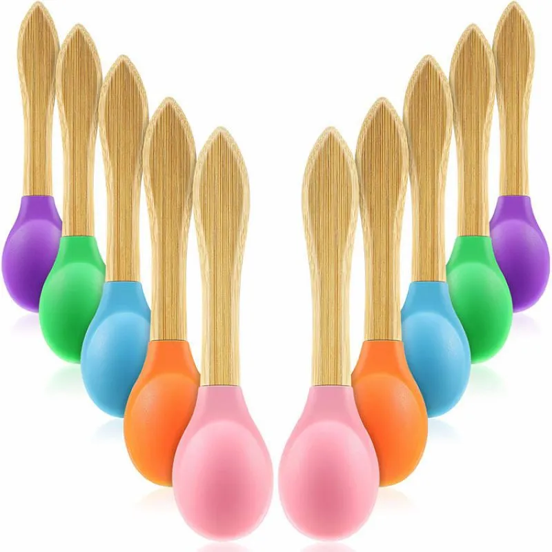 Silicone Baby Bamboo Spoon