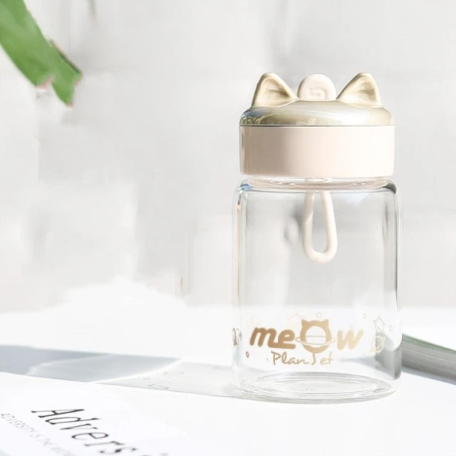 Water Cup Simple And  Forest Cute Glass Portable Ins Wind Cup Female Girl Creative Personality Trend