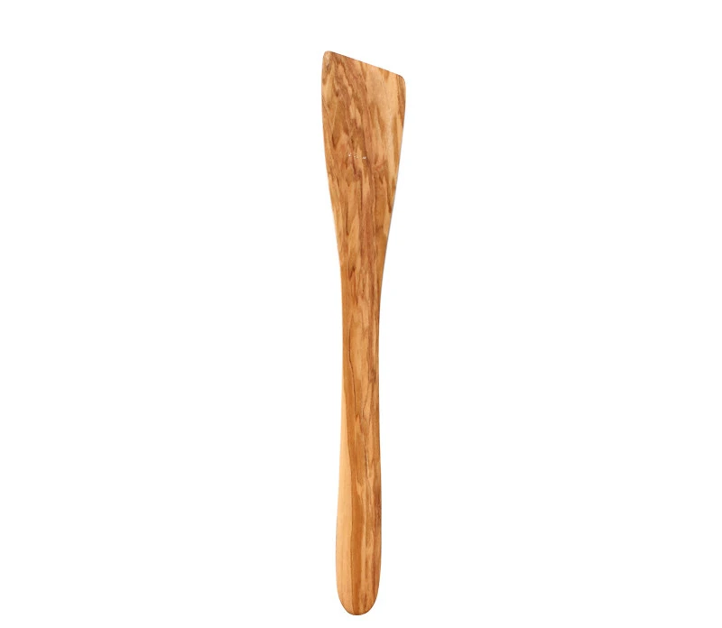 Olive Wood Spatula Long Handle Wooden Spoon Soup Spoon Solid Wood Non-Stick Pan Guard Spatula Household Cooking Spatula