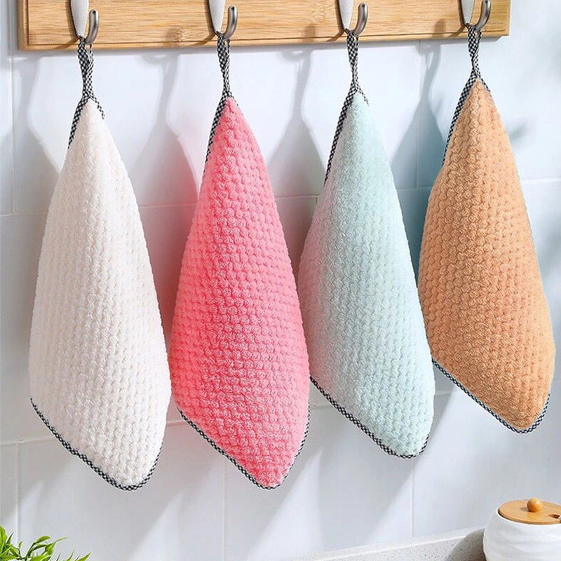 Wash Cloth Super Absorbent Kitchen Cleaning Wiping Rag High-efficiency Dish Towel Brush Bowl Cloth Tableware