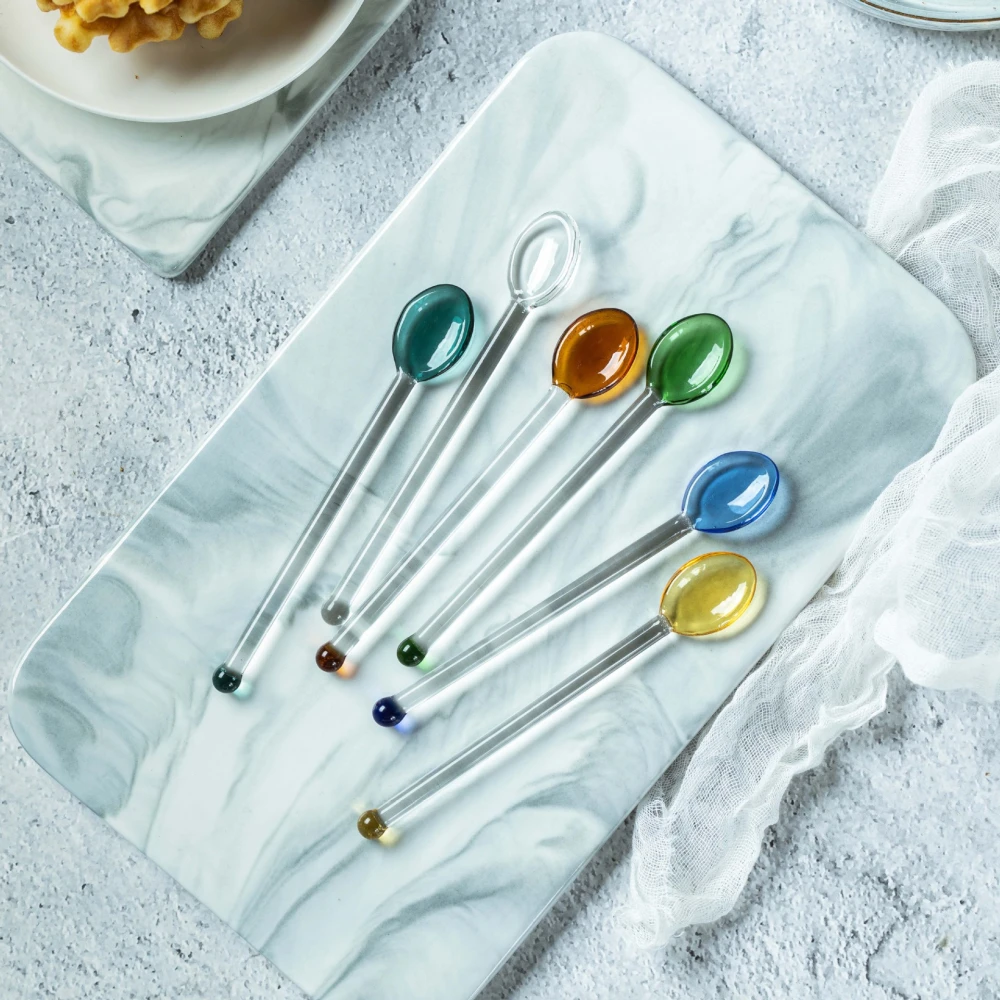 Household Simple Heat-Resistant Glass Spoon