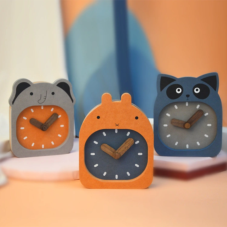 Fashion Harajuku Desktop Decoration Desk Clock Cartoon Animal Clock