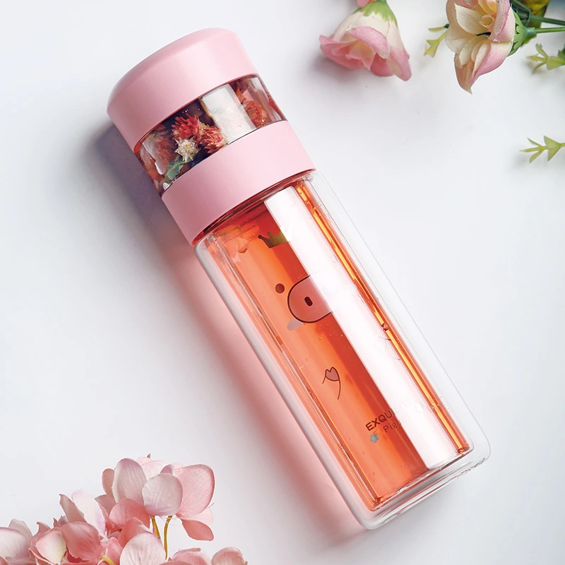 Heat Resistant Thickening Of Double Layer Tea Glass Cup