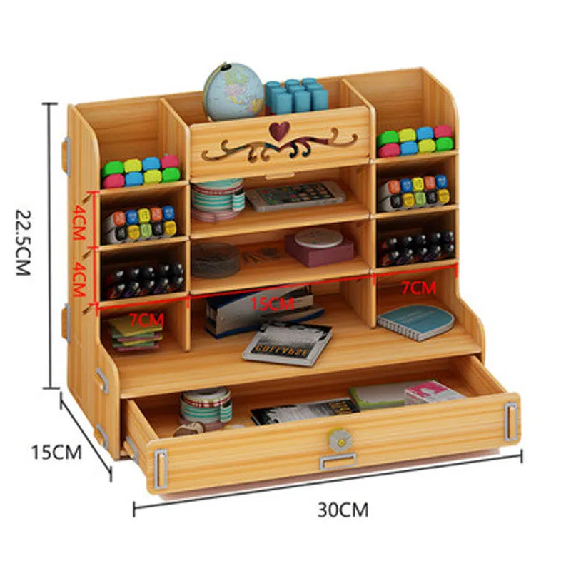 Girl Heart Student Pen Holder Female Desk Storage Box Large Capacity Pen