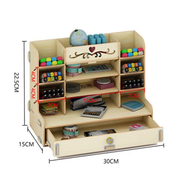 Girl Heart Student Pen Holder Female Desk Storage Box Large Capacity Pen