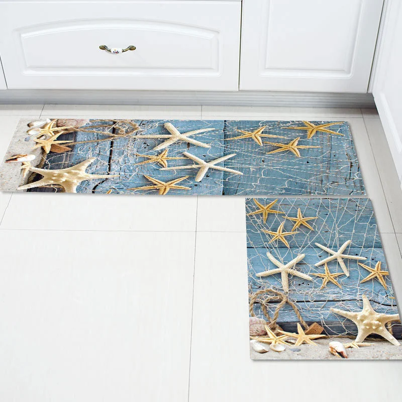 Two Piece Kitchen Floor Mats Bathroom Mats Non-Slip Mats