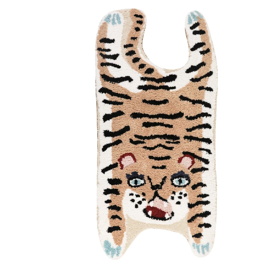 Tiger Leopard Children's Room Bedroom Ins Bedside Carpet Mat