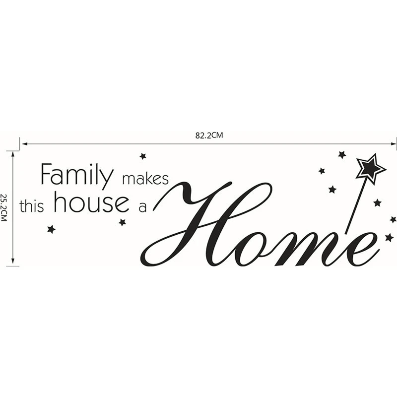 English Proverbs Wall Stickers Family home Living Room Bedroom Decoration